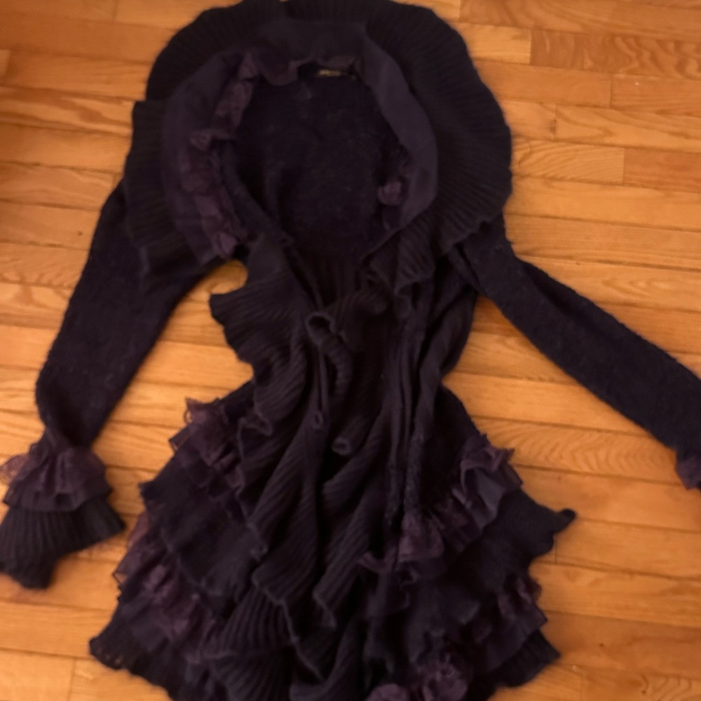 Elegant Purple Women's Cardigan